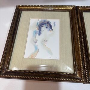 Shan Merry Signed Lithographs Set of 2 Framed 2001